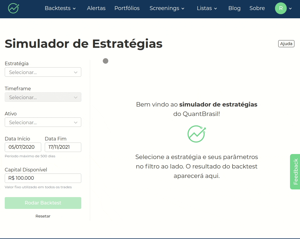 Simulador de Estratégias