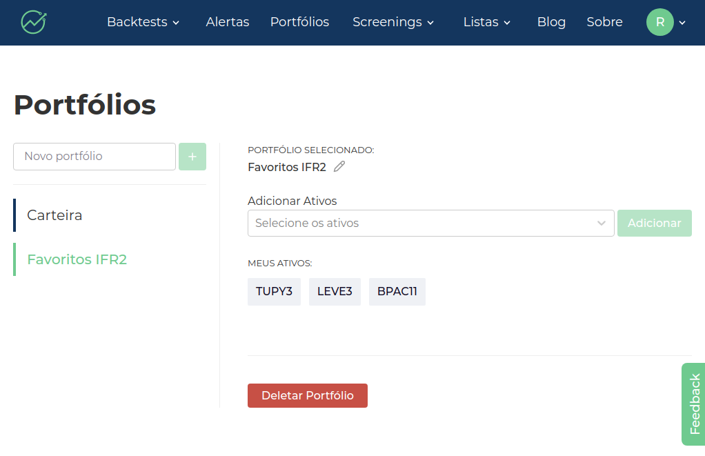 Portfólios